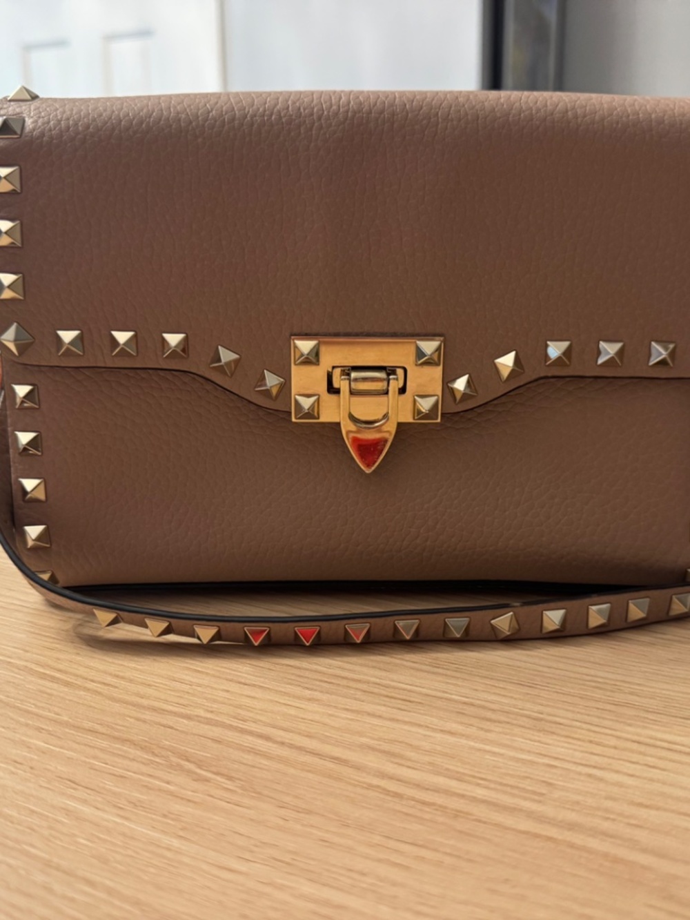 Valentino Garavani Leather Rockstud Bag